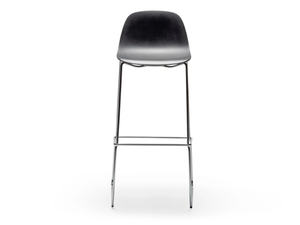 BABAH SG SL 80 - Sled base high polyurethane stool with footrest _ CHAIRS & MORE